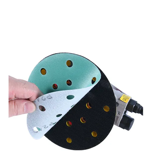 Green Pet Backing Abrasive Hook and Loop Sanding Disc
